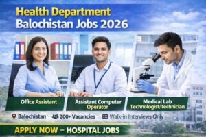 Health Department Balochistan Jobs 2026