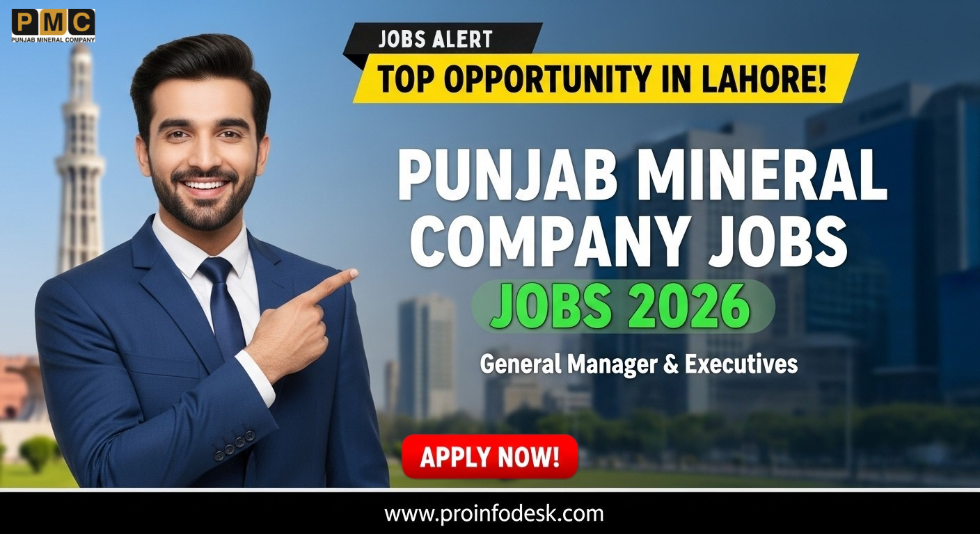 Punjab Mineral Company Jobs 2026 in Lahore Apply Online