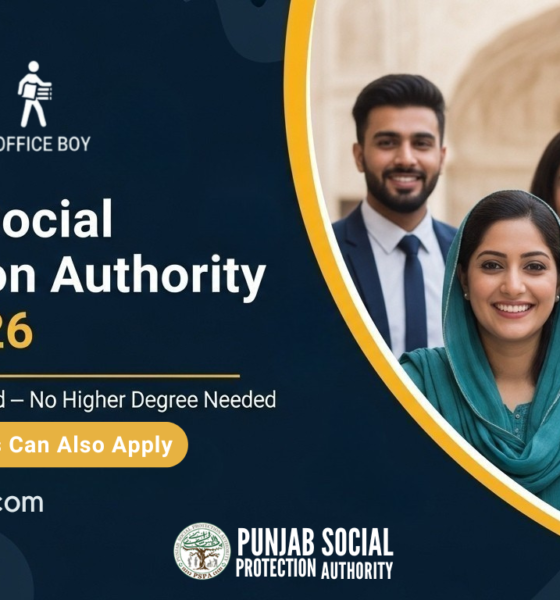 Punjab Social Protection Authority Jobs 2026 advertisement for PSER vacancies in Lahore