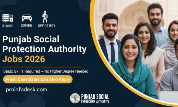 Punjab Social Protection Authority Jobs 2026 advertisement for PSER vacancies in Lahore