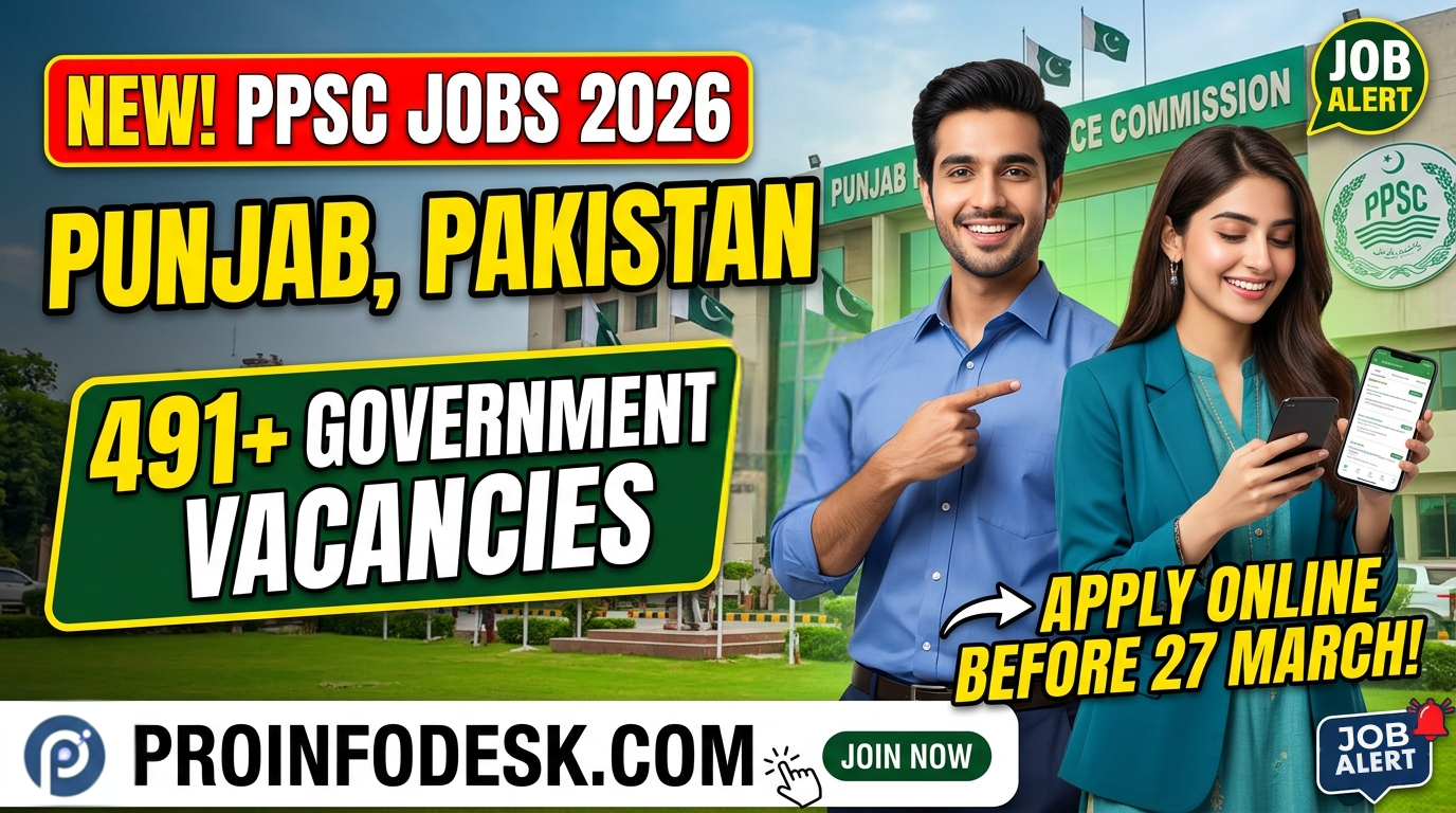 Alt Text: Latest PPSC Jobs 2026 in Punjab apply online before 27 March