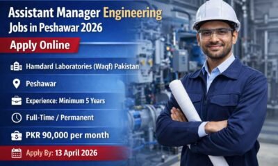 Assistant Manager Engineering Jobs in Peshawar 2026 – Apply Online