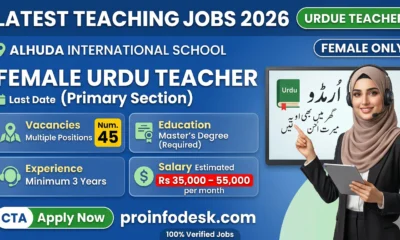 Female Urdu Teacher Jobs in Peshawar 2026