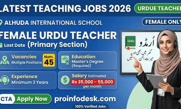 Female Urdu Teacher Jobs in Peshawar 2026