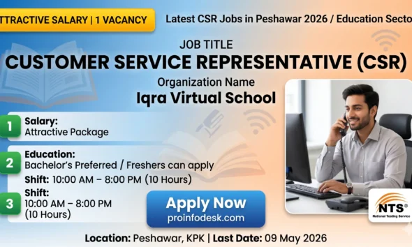 Iqra Virtual School CSR Jobs in Peshawar 2026
