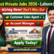 Latest private jobs in Lahore 2026 for customer sales agent and account manager