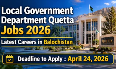 Local Government Department Quetta Jobs 2026