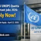 UNOPS Quetta Consultant Jobs 2026