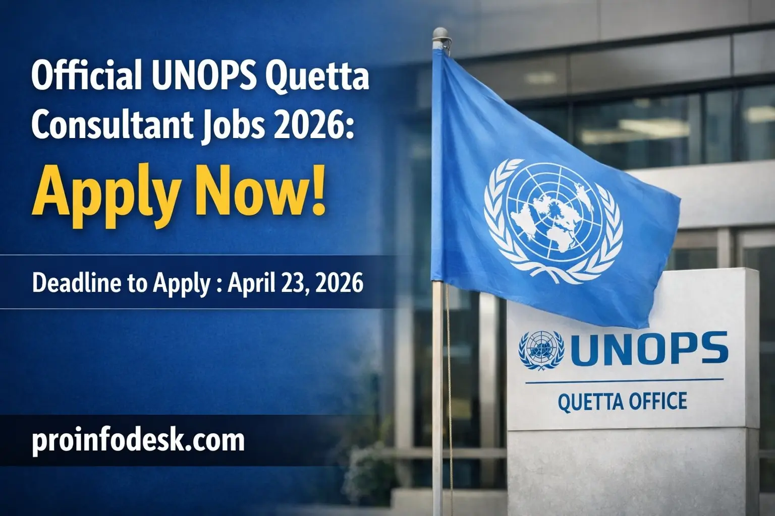 UNOPS Quetta Consultant Jobs 2026