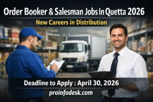 Order Booker & Salesman Jobs In Quetta 2026 – Thumbnail