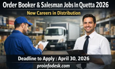 Order Booker & Salesman Jobs In Quetta 2026 – Thumbnail