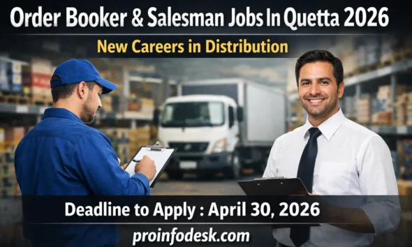 Order Booker & Salesman Jobs In Quetta 2026 – Thumbnail