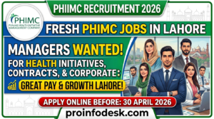 PHIMC Jobs Lahore 2026 - Apply Online Now