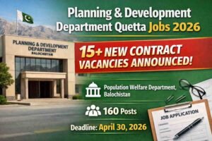 Public Relations Department Balochistan Jobs 2026