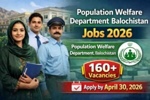 Population Welfare Department Balochistan Jobs 2026