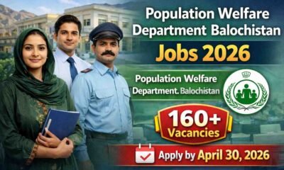Population Welfare Department Balochistan Jobs 2026