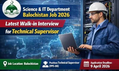 Science And IT Department Balochistan Job 2026