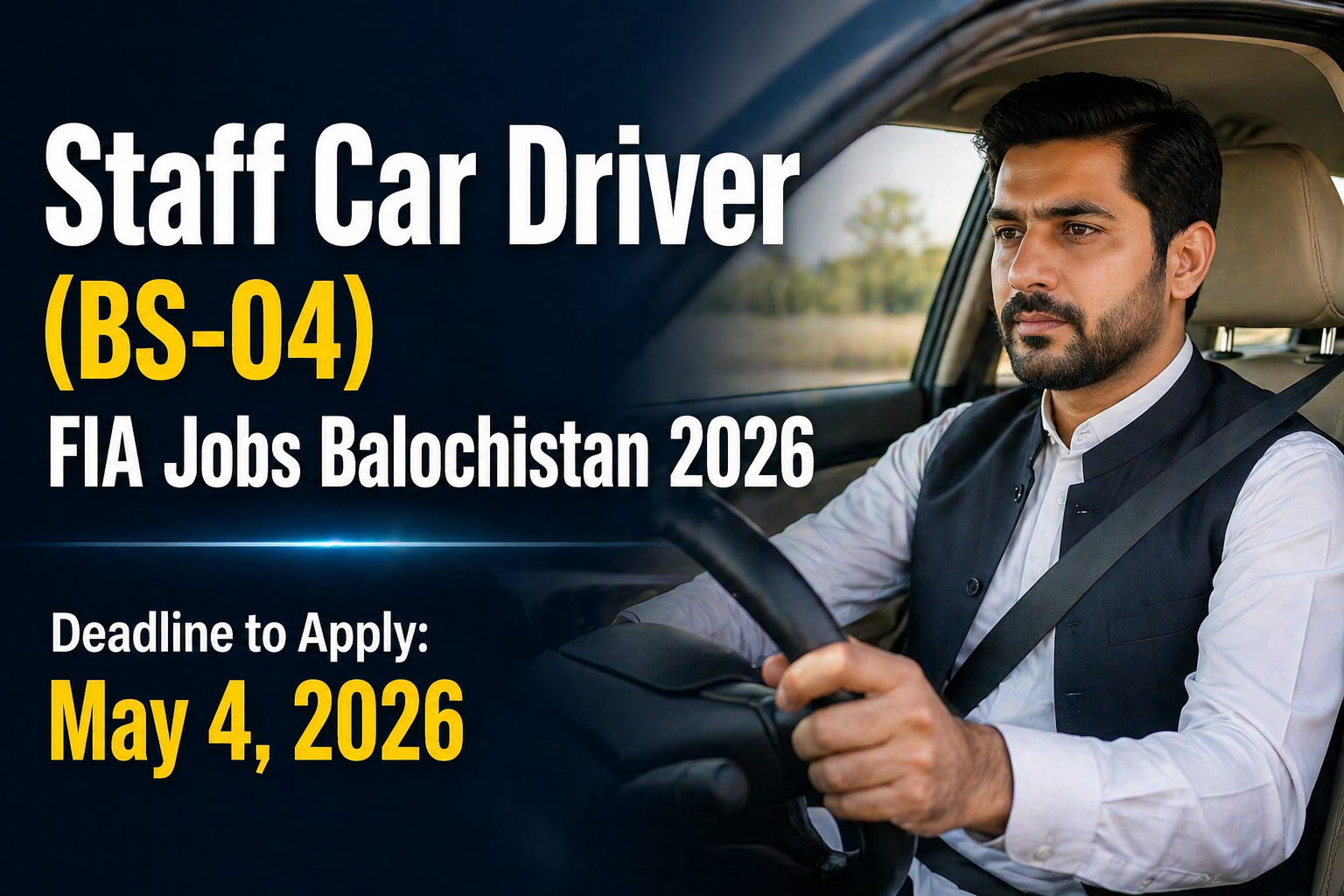 Staff Car Driver (BS-04) FIA Jobs in Balochistan 2026