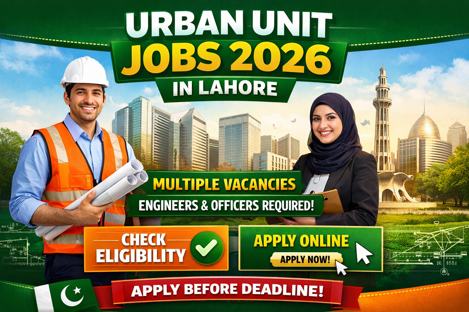 Apply for Urban Unit Jobs 2026 in Lahore