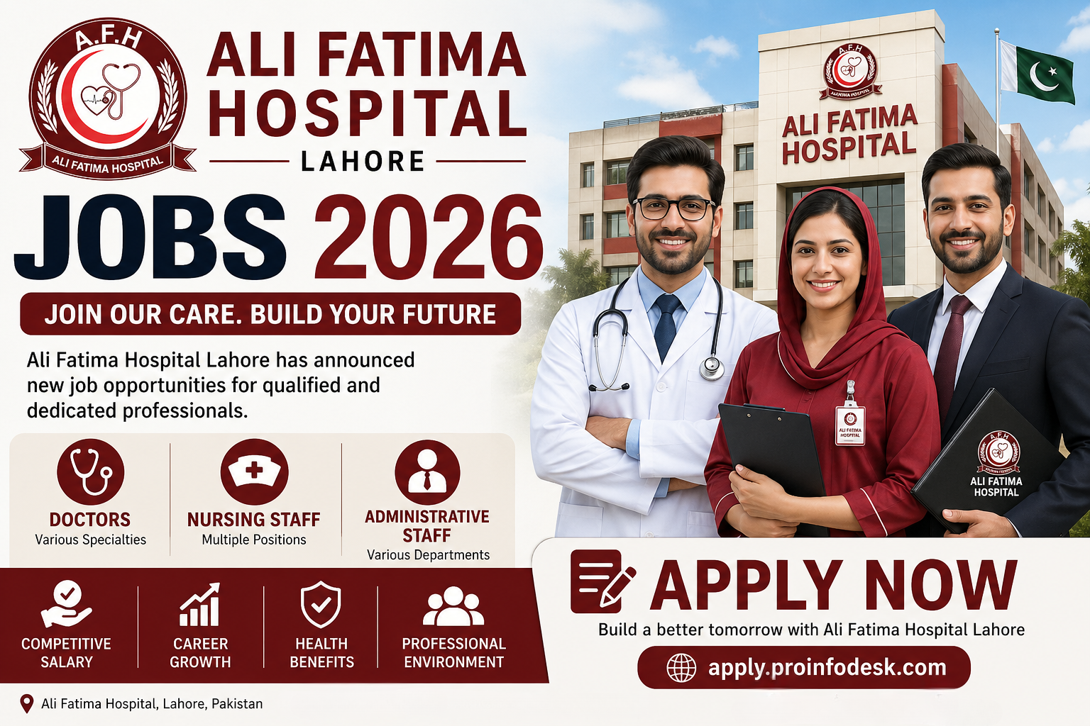 jobs in lahore ali fatima hospital