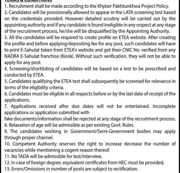 Veterinary Assistant Jobs in Merged Districts KPK 2026