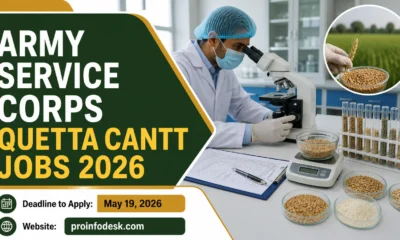 Army Service Corps Quetta Cantt Jobs 2026