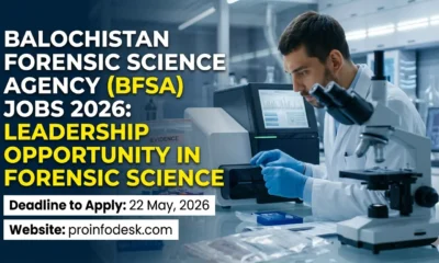 Balochistan Forensic Science Agency BFSA Jobs 2026