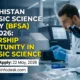 Balochistan Forensic Science Agency BFSA Jobs 2026