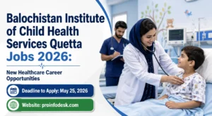 Balochistan Institute of Child Health Services Quetta Jobs 2026
