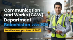 C&W Department Balochistan Jobs 2026