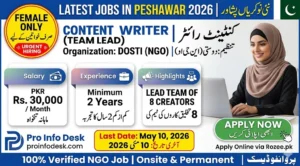 Content Writer Jobs in Peshawar 2026