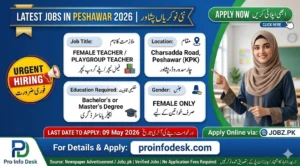 Female Teacher Jobs in Peshawar 2026