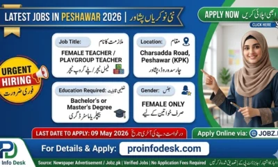 Female Teacher Jobs in Peshawar 2026