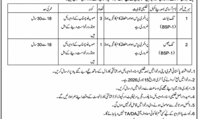 Government Organization Quetta Jobs 2026