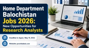 Home Department Balochistan Jobs 2026