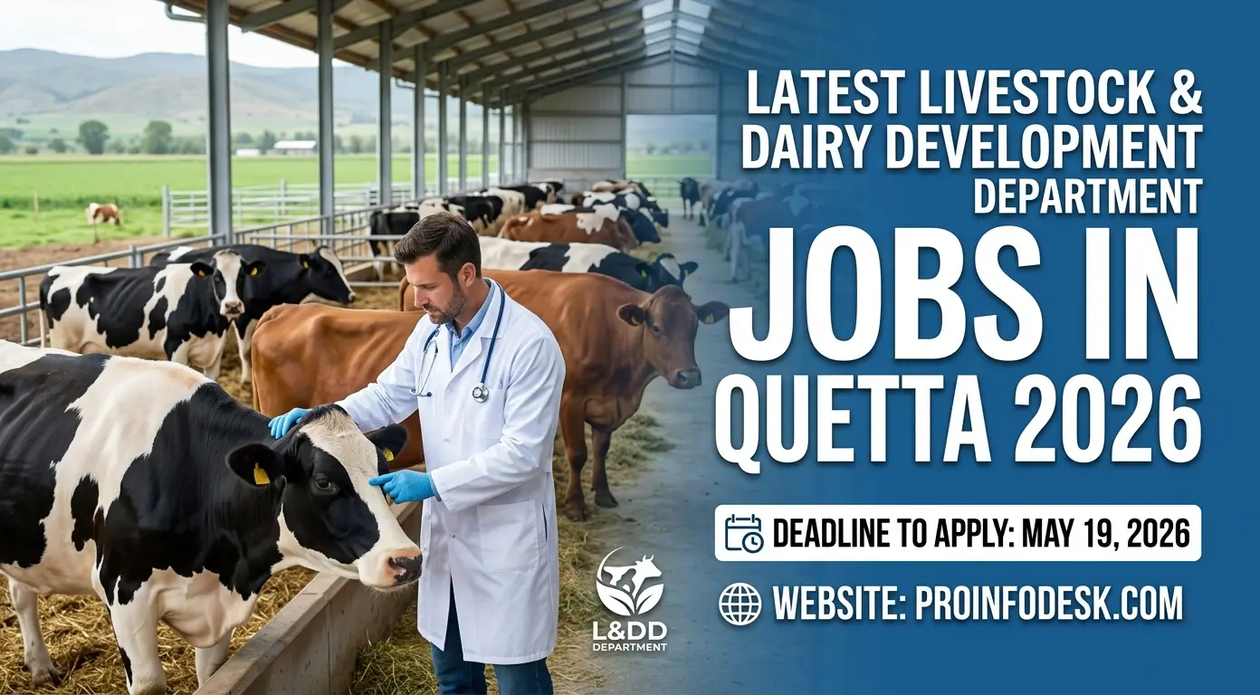 Livestock & Dairy Development Department Quetta Jobs 2026