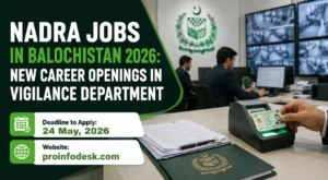 NADRA Jobs in Balochistan 2026