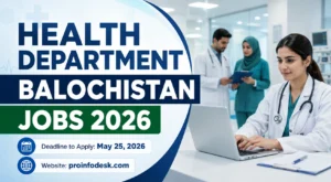 Health Department Balochistan Jobs 2026