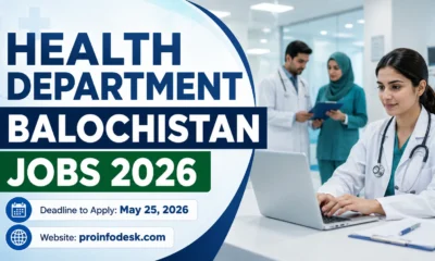 Health Department Balochistan Jobs 2026