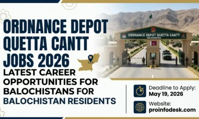 Ordnance Depot Quetta Cantt Jobs 2026