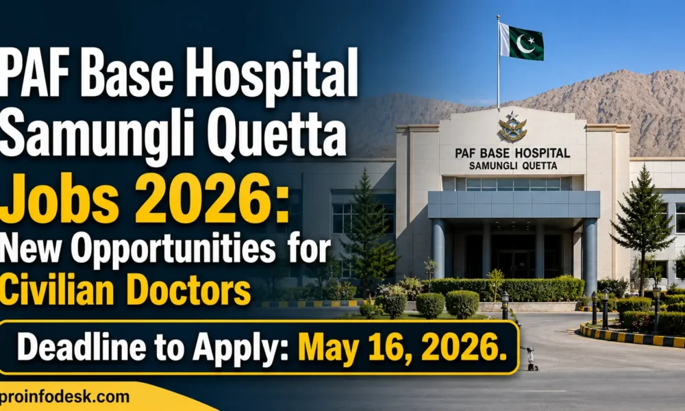 PAF Base Hospital Samungli Quetta Jobs 2026