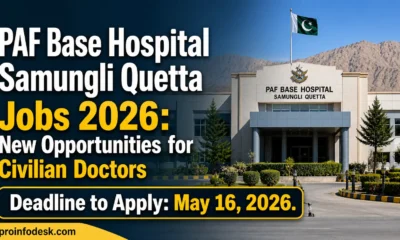 PAF Base Hospital Samungli Quetta Jobs 2026