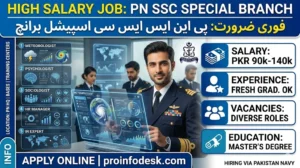 Pakistan Navy SSC Special Branch Jobs 2026