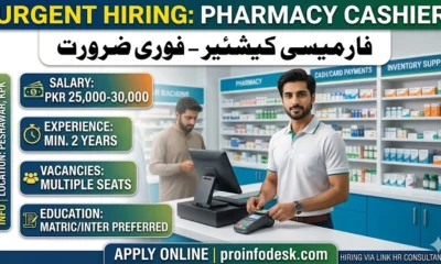Pharmacy Cashier Jobs in Peshawar 2026