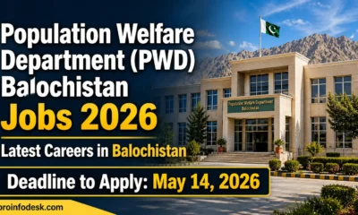 Population Welfare Department (PWD) Balochistan Jobs 2026