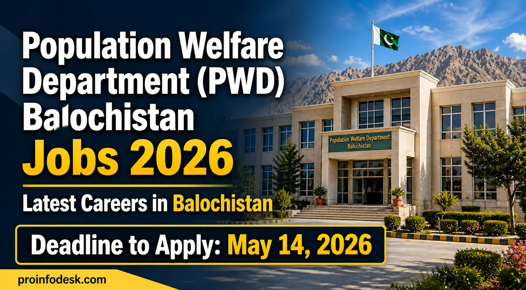 Population Welfare Department (PWD) Balochistan Jobs 2026