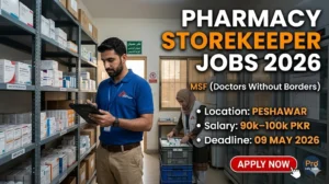 Pharmacy Storekeeper Jobs in Peshawar 2026