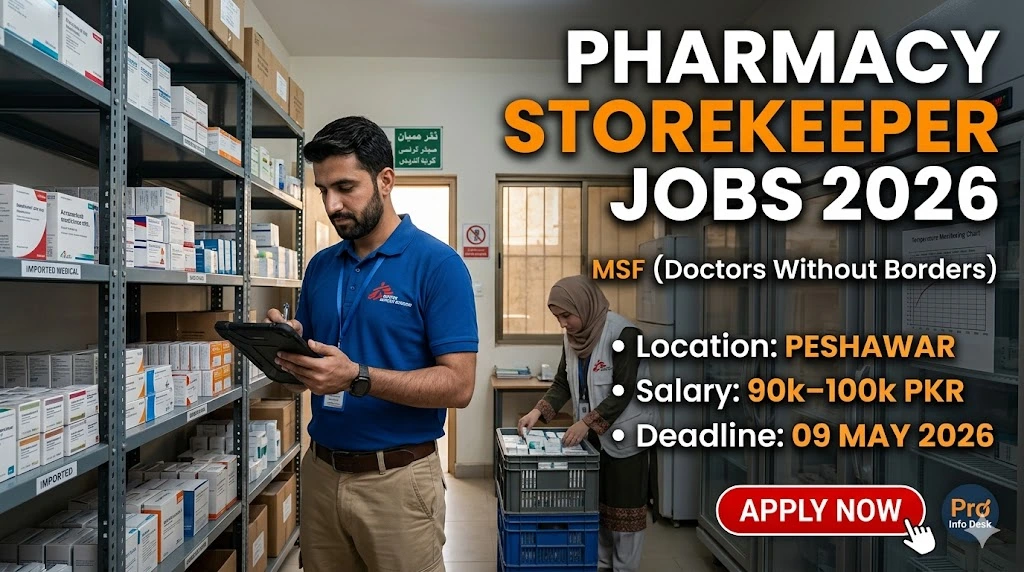 Pharmacy Storekeeper Jobs in Peshawar 2026
