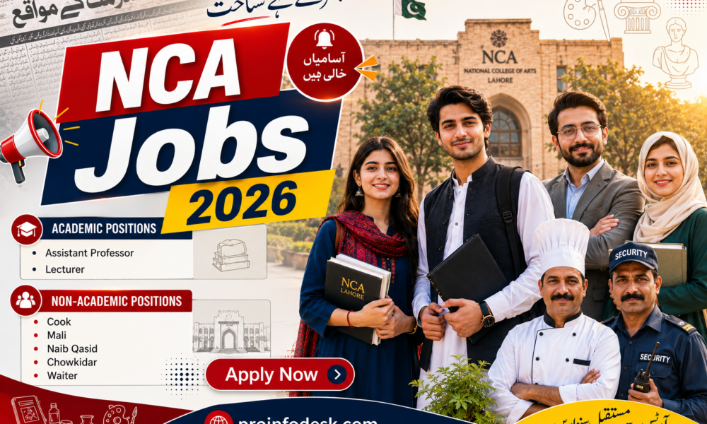 National College of Arts (NCA) jobs