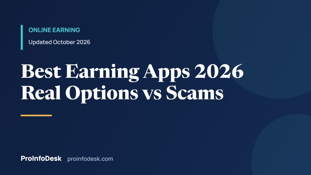 Best Earning Apps in Pakistan 2026: Real Options, Scam Warnings
